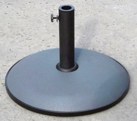 25kg Parasol Base Round Concrete Umbrella Base Weight Stand For Garden Patio Umbrella Grey