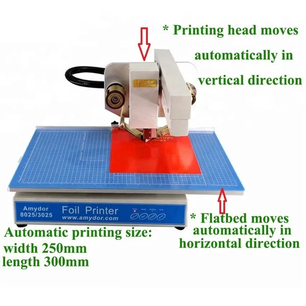 A4 size YS-AMD 3025 computer control digital hologram auto hot gold foil stamping printer machine price in China