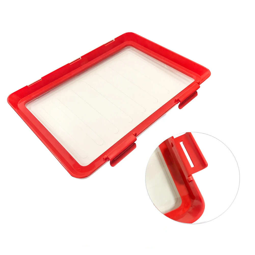
Amazon Hot Sale BPA Free Creative Food Preservation Tray for Keeping Food Fresh Reusable Plastic Food Tray 