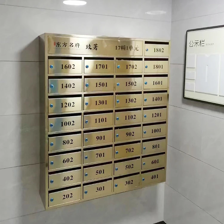 Low Price Postal Lockers Smart Intelligent Postal Delivery Parcel Locker Box Customized Stainless Steel Lock Electronic mailbox