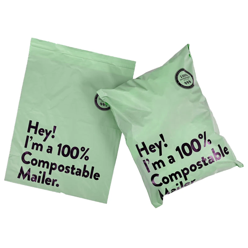 Изготовление на заказ Печать логотипа 100% биоразлагаемые polymailer пластиковые Bolsas de correo одежда почтовой пересылки Упаковка Почтовый мешок