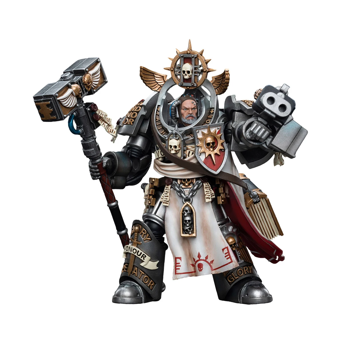 JoyToy Warhammer-40000 Grey Knights Grand Master Voldus Model Anime Action Figure