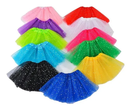 Chinese Factory Bulk Cheap Price Sequin Gauze Princess Skirt 30cm Children Mesh Dress 40cm Adult Ballet Skirt