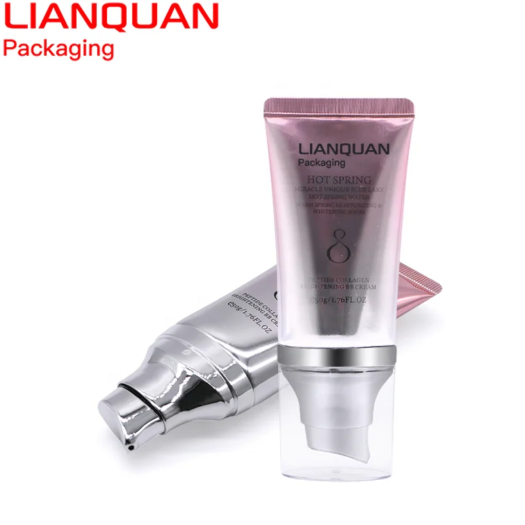 Wholesale Customized Design Aluminum Plastic Cosmetic Lotion BB Cream Sunscreen Cream Tube Packaging
