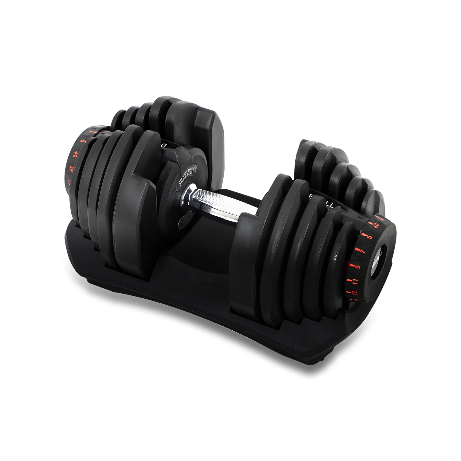 Gym Equipment Fitness Workout Free Weights 40KG Adjustable Dumbbells Multi Functional TPE 90LB Adjustable Dumbbell