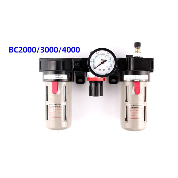 Air source treatment triplet BC2000 3000 4000 Pressure regulating Valve Filter Oil Mist BF BR BL