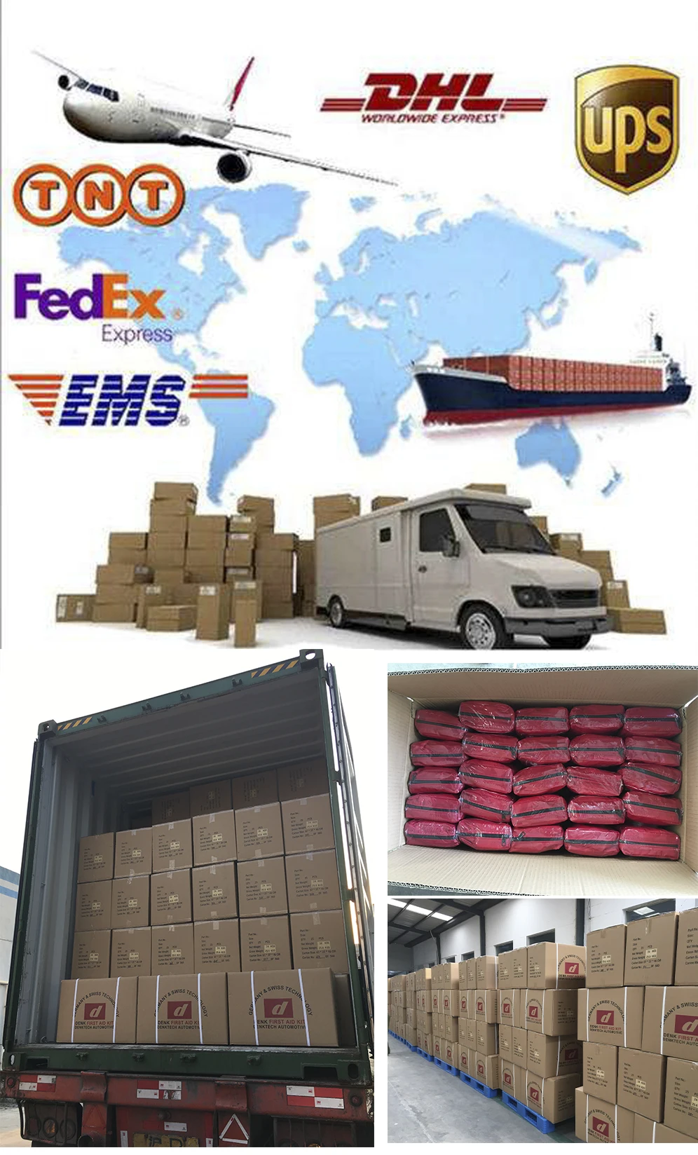 The first aid kit is packed