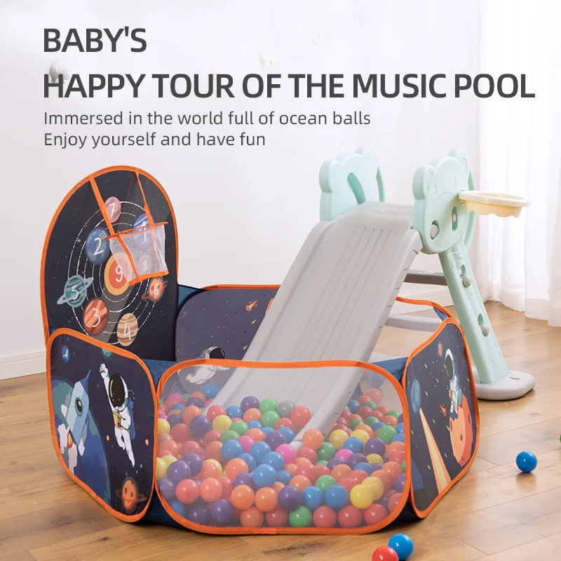 Outdoor/ Indoor Children Baby Playpens Safety Tents with Basketry Kids Play Tent Ocean Ball Pool Play Tent for children