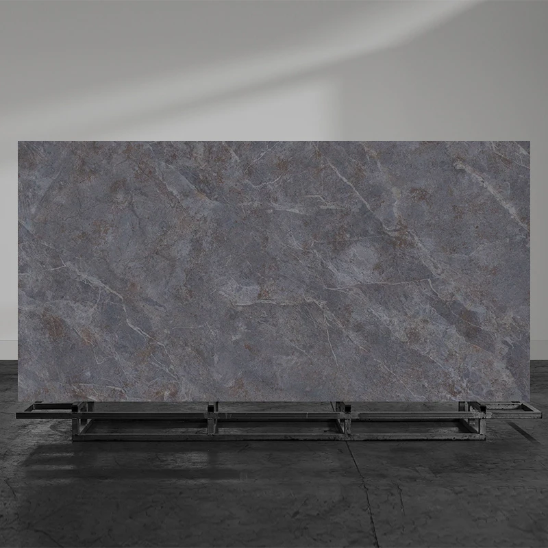High Quality Calacatta Dark Grey Long Vein Marble Slabs Engineered Stone Artificial Quartz Stone Slab Kitchen Countertops