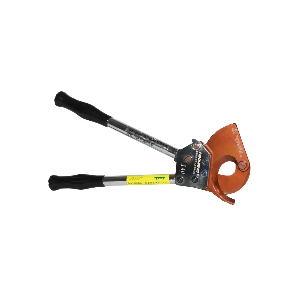 J40 portable single core cable cutter 300mm2 copper ratcheting cable cutter ratchet electrical wire cutter manual