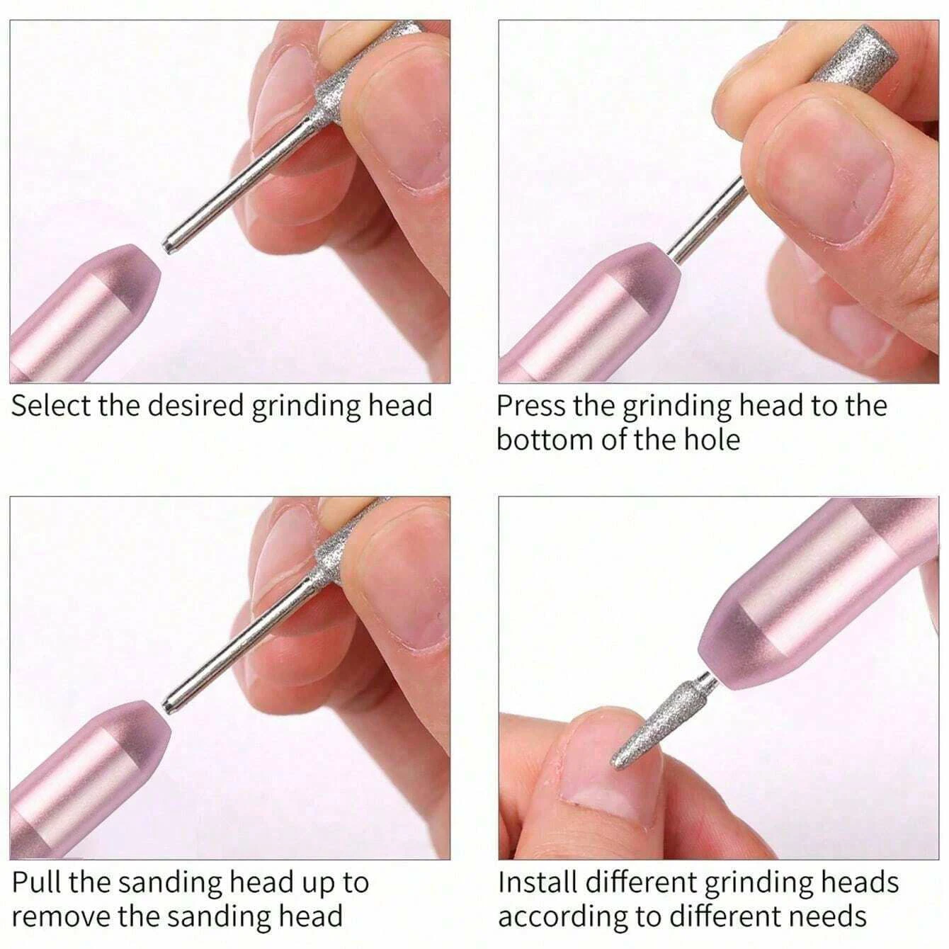 Portable Electric Nail Drill Manicure Pedicure Tool Acrylic Nail Cuticle Cleaning 35000rpm Nail Drill