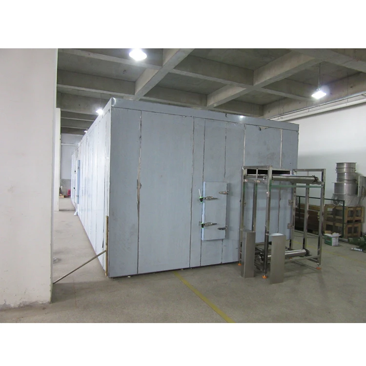 Туннельный морозильник для овощей с флюидизированной кроватью iqf