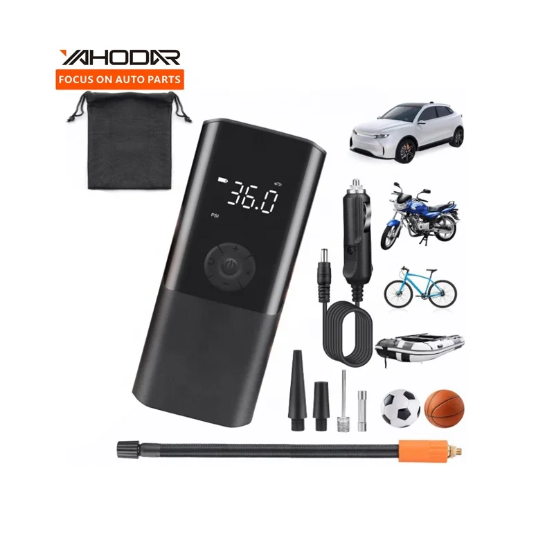 Portable Mini Wireless Air Inflator Compressor For Cars Motorcycles 150 PSI Handle Air Pump