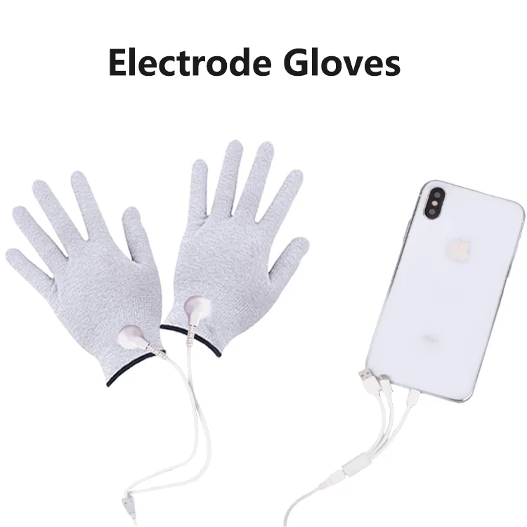 Amazon Hot Health Conductive Stimulation Tens Unit Physical Therapy Equipments Tens Conductive Gloves