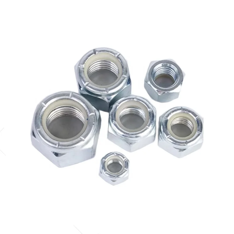 Silver Zinc Plated 5/8-11 Heavy Duty Lock Nut