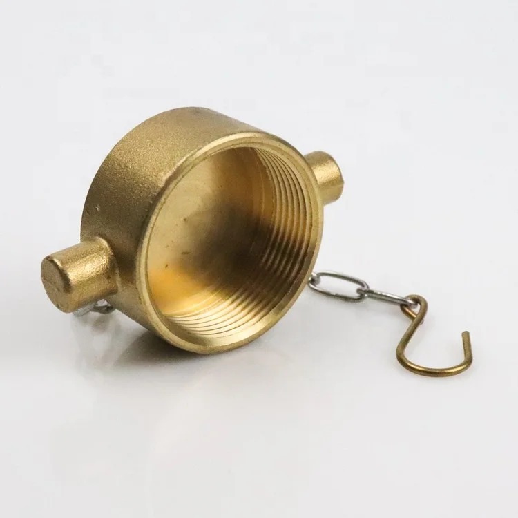 1.5 Inch NST Female Thread Rocker Lug Cap Brass Cap with Chain