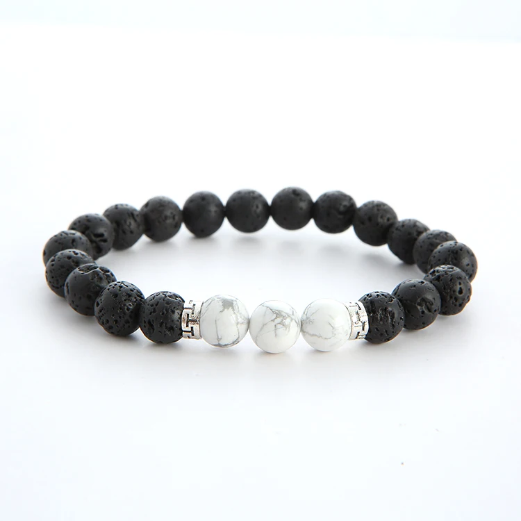 
8mm Chakras Stone Lava Beads Bracelet Mens Bead Bracelet Natural Stone Bead Bracelet Natural Stone 