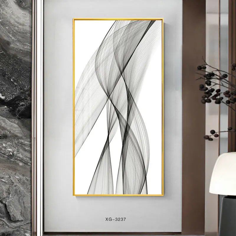 Light luxury Interior Decoration Wall Painting Framed Abstract Art with Acrylic Paints