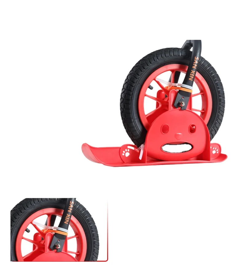 12 Inch Kids Balance Bike Snowboard Sled Children Scooter Wheel Parts Snow Skiing Ski Board Display stand