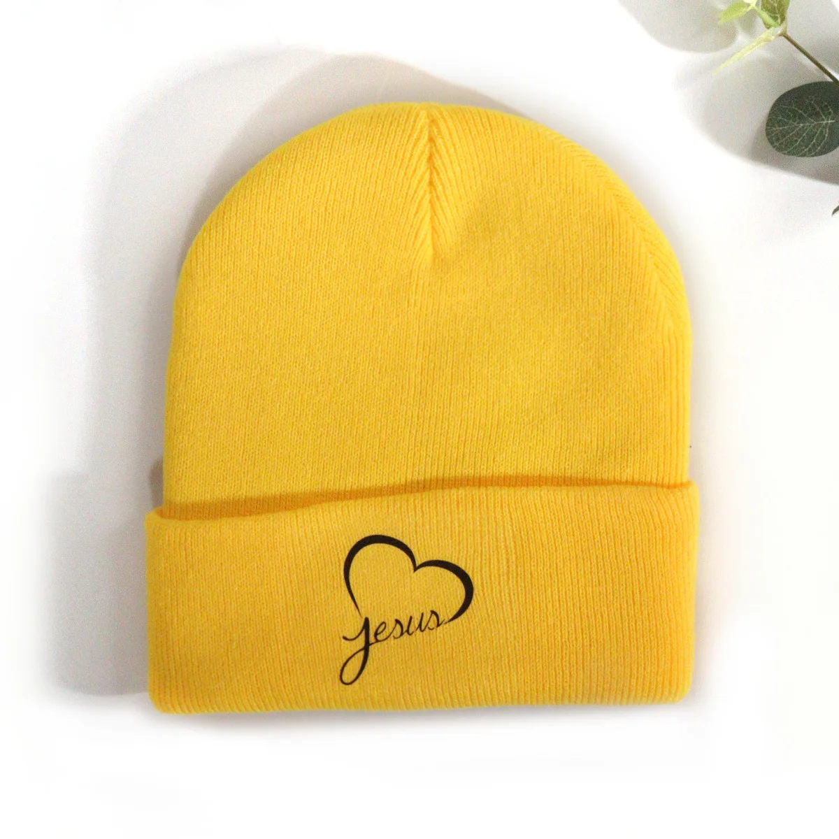 Designer High Quality Winter Digital Print Jacquard Knit Beanie Mohair Custom Patch Beanies Hats