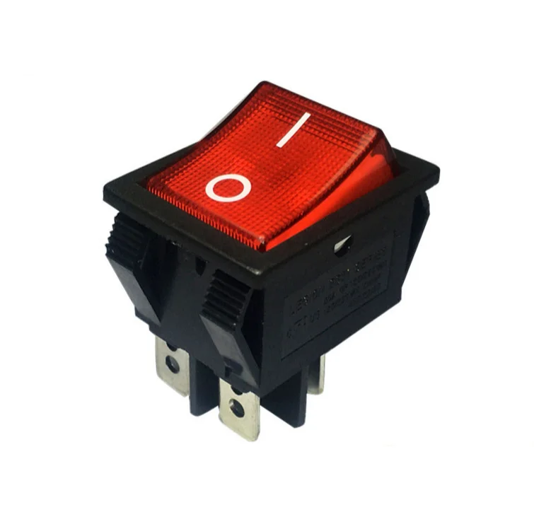 Red button honest power ODM OEM customized rocker switches 10A 250VAC 15A 250VAC 20A 125VAC power switches breaker