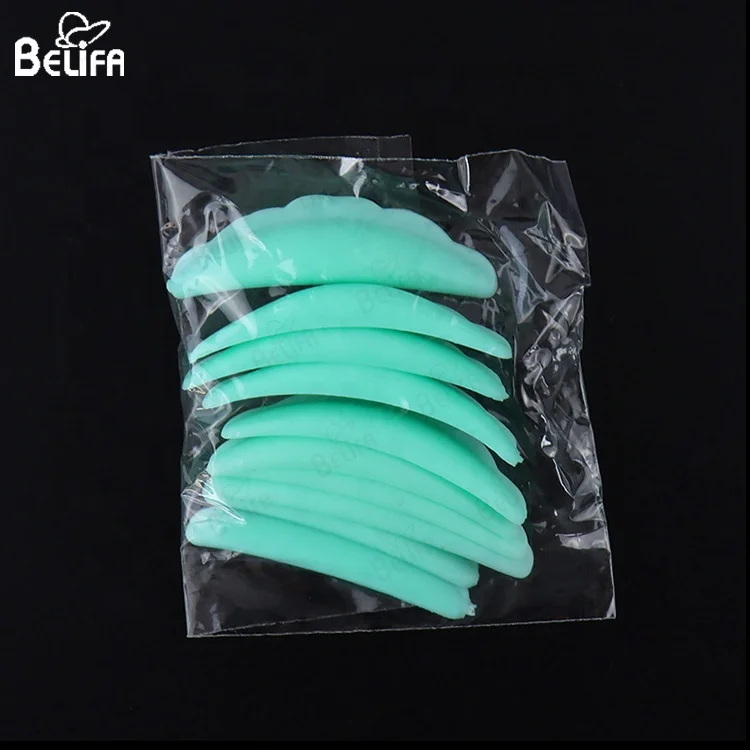 Wholesale eyelash curling extensions kit curl lashlift accessories tools lash lift shields with lines silicone ribbon pad