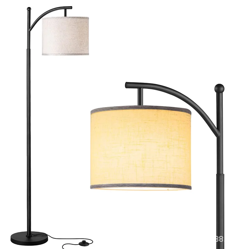 Floor Lamp for Living Room with 3 Color Temperatures lamp with Linen lampshade for Bedroom Office  Lamps