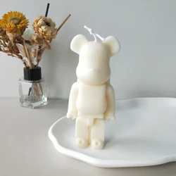J520 Wholesale Luxury Birthday Gifts Candle for Kids Teens Adults DIY Soy Wax Unique Cute Bear Shaped Candle With Gift Box