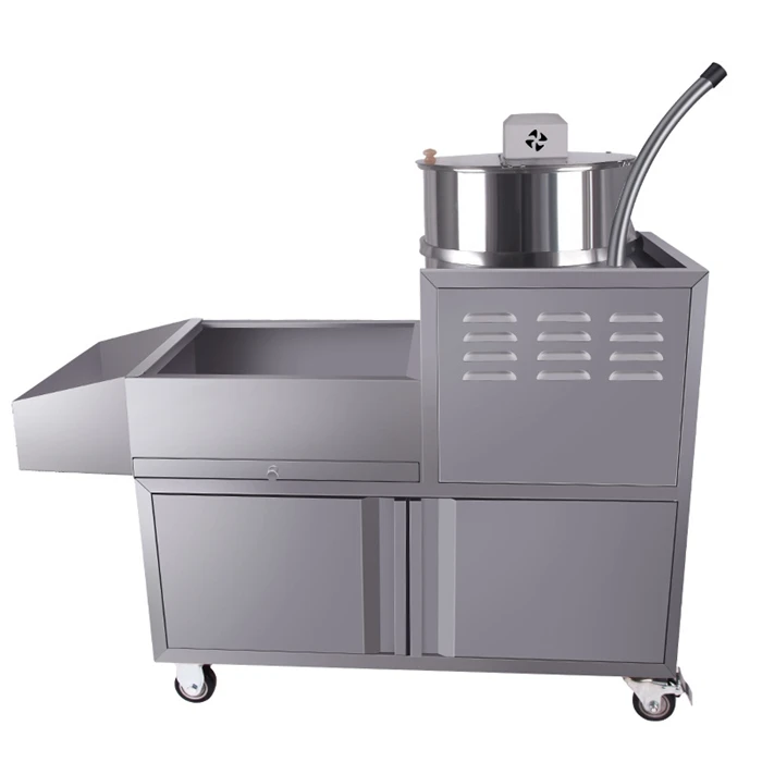 factory price and high quality air popping popcorn vending machine with electric mixer function