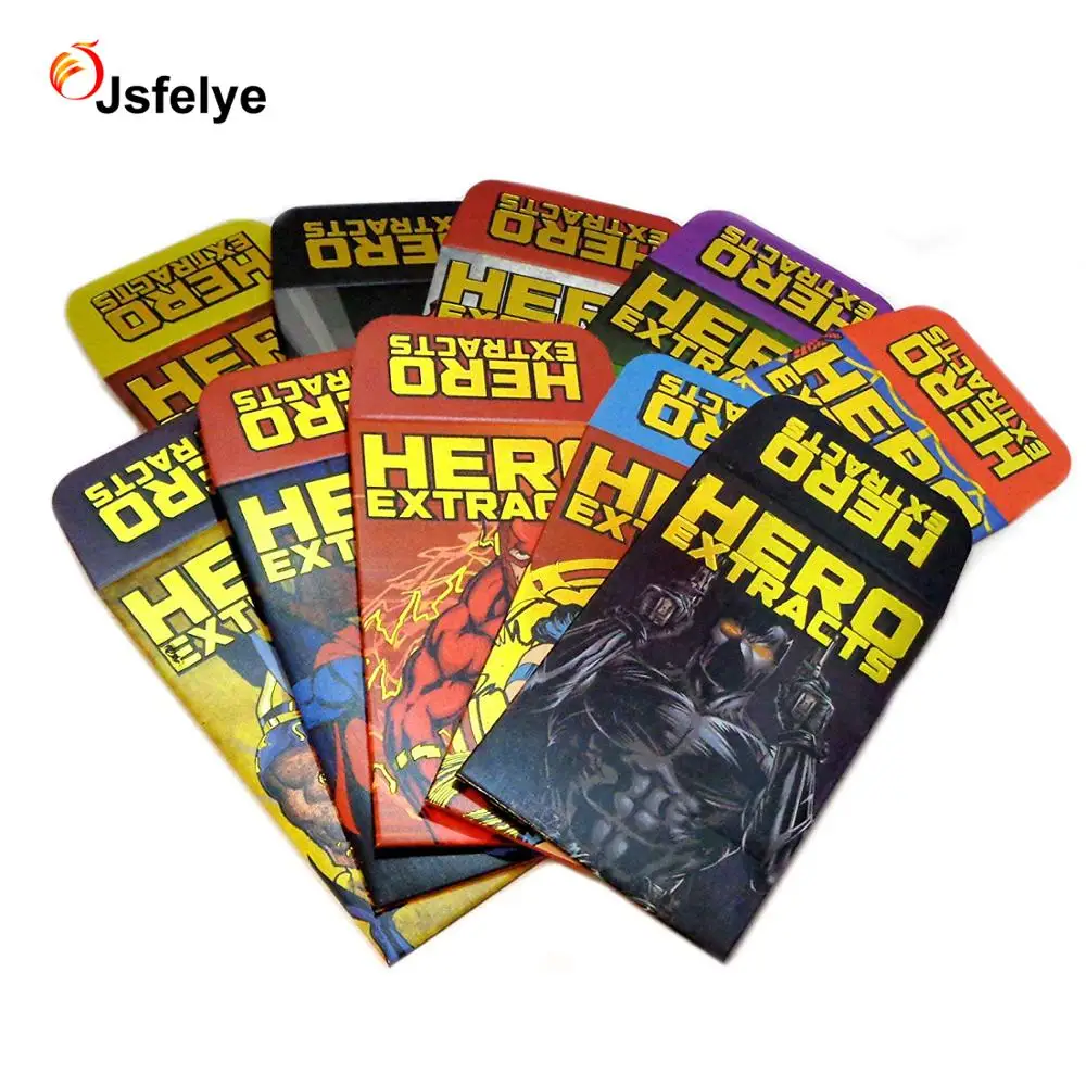 Hero Extracts Gold Foil Glossy Full Color Coin Labels Envelopes