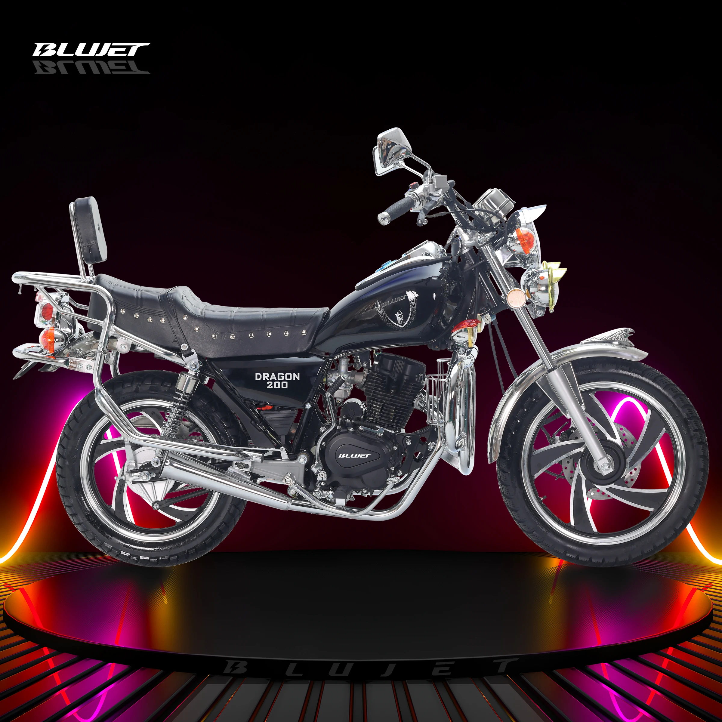 vintage chopper motorcycle GN125 GN200 GN150 CM125 CM150 CM200 luxury design bentian type 5-spoke rim eagle head big footrest