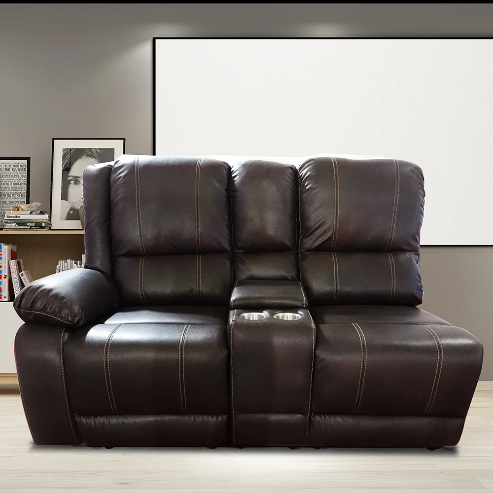 Top Quality Seat Recliner Lounge Sectional Decorative Leather Sofa Modern Style Leisure Sofa