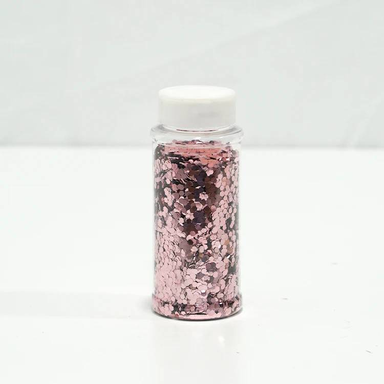 Glitter Powder Silver Gold & Rose Gold Hexagonal Glitter Powder for Christmas Decoration Slime Fine Silver Glitter