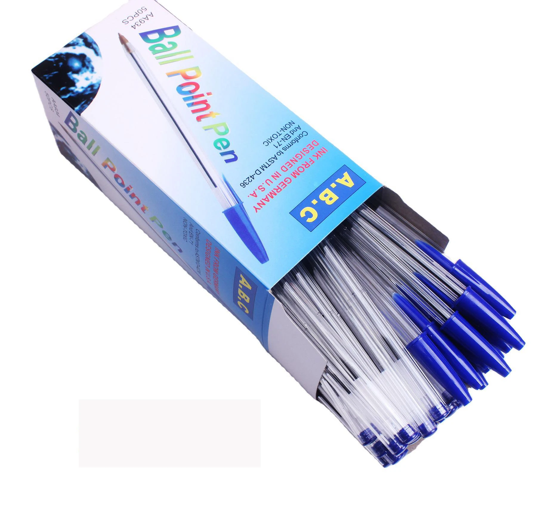YS16 custom logo promotional cheap eco friendly ink ballpoint pen