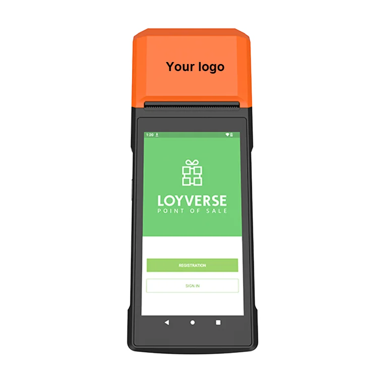 Hot sell 4G Android 13 Smart touch screen mobile handheld pos with printer terminal for android restaurant pos system