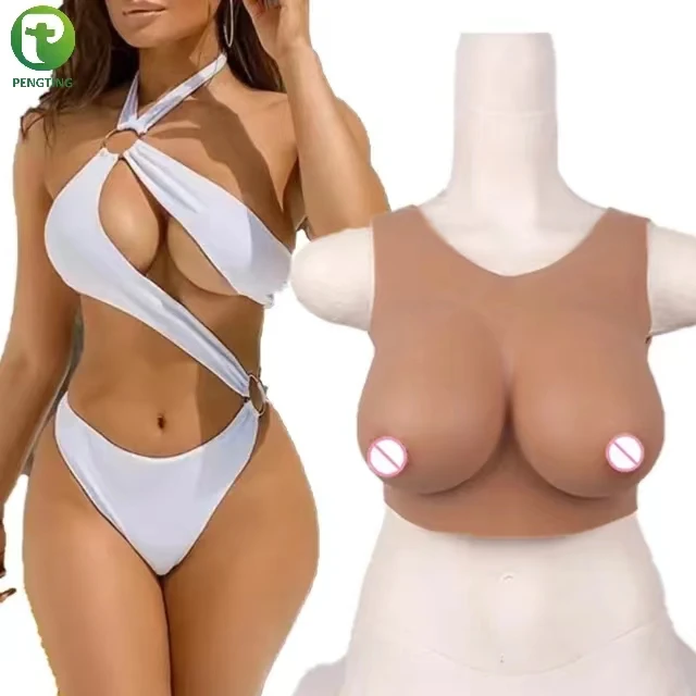 T-C2  Silicone Breast Forms Realistic Artificial Boobs Tits Crossdresser Shemale Transgender Drag Queen