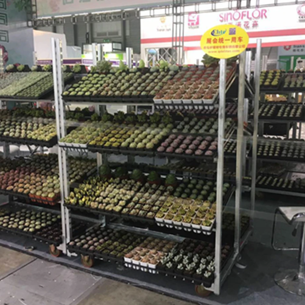 plant move cc danish wire shelve trolley cart