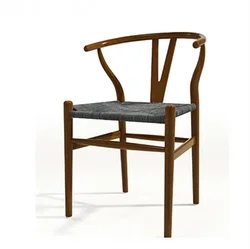 Оптовая продажа классический современный деревянный стул из ротанга Hans Wegner массива ясеня для