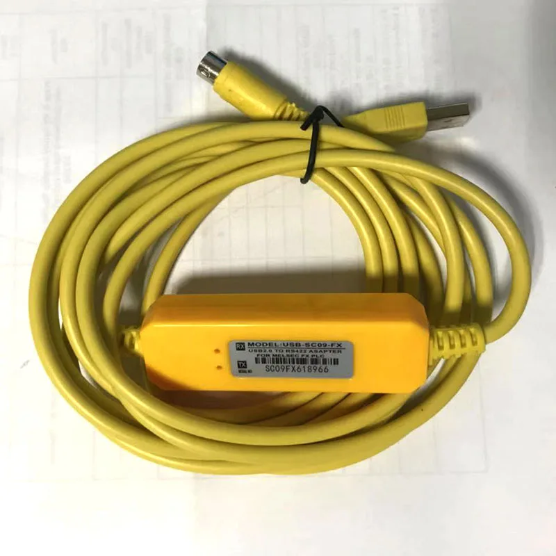  USB-SC09-FX USB к RS422 интерфейс для загрузки PLC Кабель программирования кабель Mitsubishi