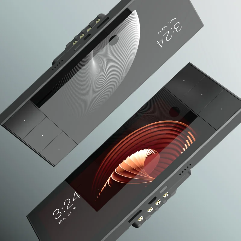 Bingoelec Smart Home Gateway Music Wall Touch Screen Double Wheat Voice 6 inch Control Touch Switch