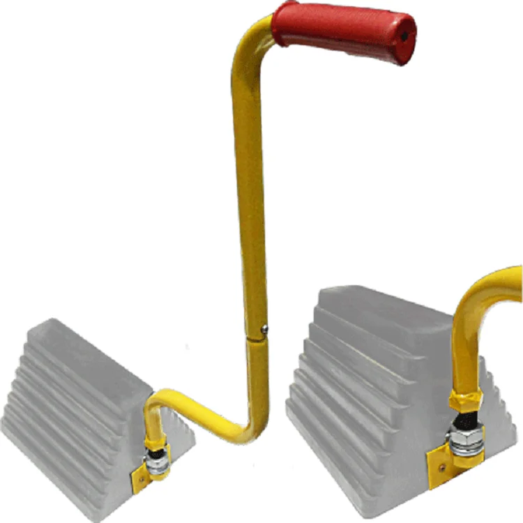 More labor-saving Rubber Wheel Chock Handle For Ttuck/Trailer/Bus/RV/Motorhome/Caravan With Anti-skid Design