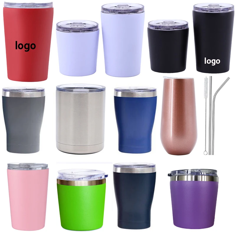 Creative 250 ML Glass Gift Tea Beer Cup Coffee Mug with lid Double Layer Mugs coffee Wedding Glassware 350ml mini 8oz tumbler