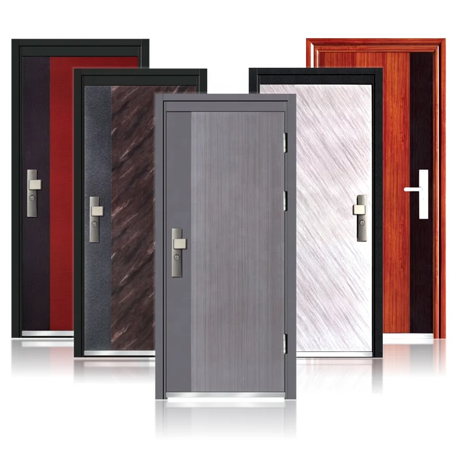 Factory Price Heavy Duty Theft Proof Front Entry Doors Modern Exterior Security Stainless Steel Pivot Doors Main Door