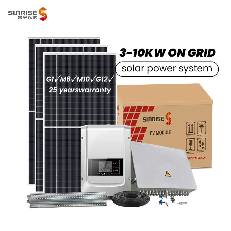 2022 on grid residential  home solar systems  from china TUV BIS 5kw  8kw 10kw solar power pv system price full pv system