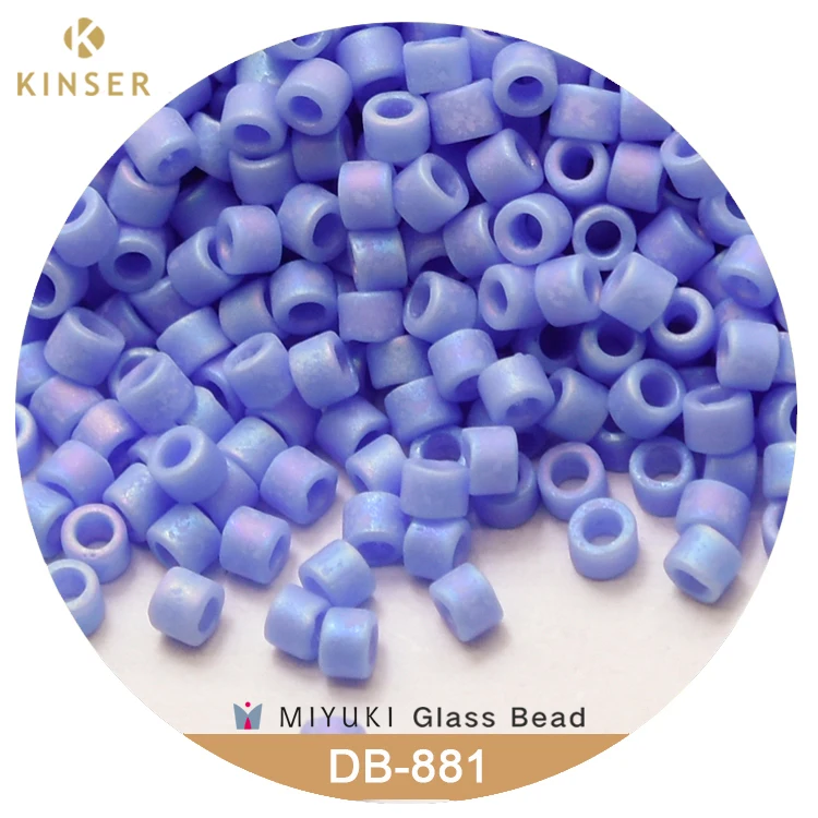 Original high 11/0 seed beads delica miyuki beads Miyuki Delica Beads 1.6 mm [14 Color Matte Opaque  AB 1 ]10g pack