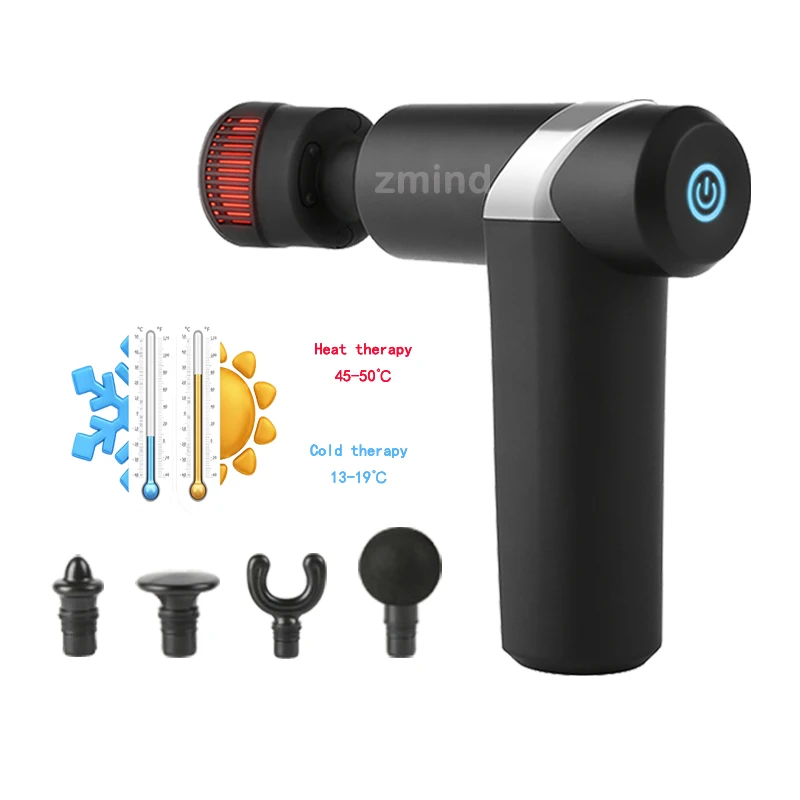 mini electric massage gun body fascial gun booster muscle massage hot and cold massage gun