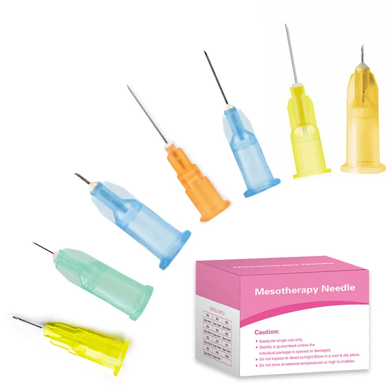 Less pain micro syringe needle 30G 13mm mesotherapy small sharp tip hypodermic needles for hyaluronic acid inject