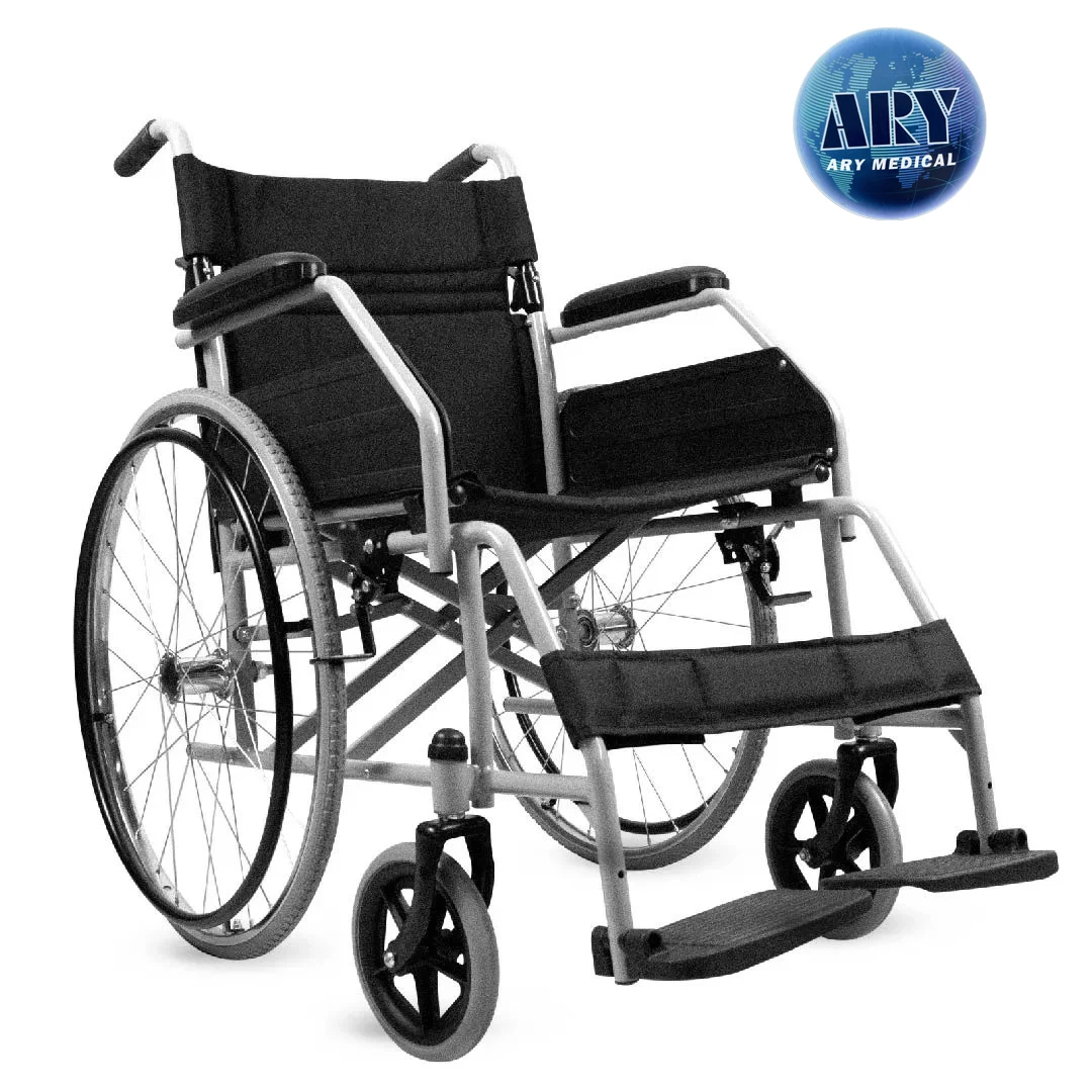 Ширина 18 дюймов съемная подставка для ног нейлоновая ткань пластиковая обивка колесо сиденья горячая распродажа стальная инвалидная коляска