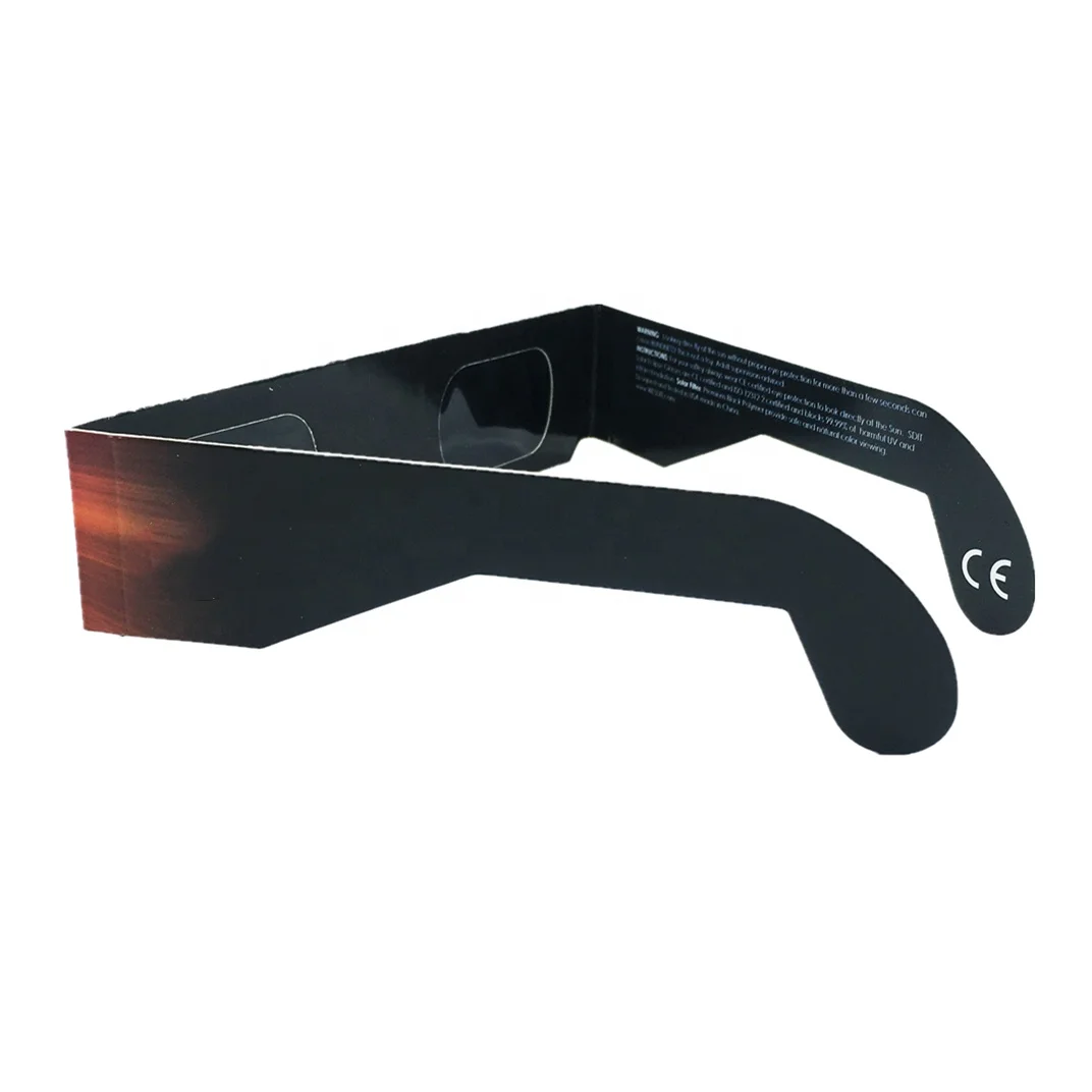 CE and ISO Certified Direct Sun Viewing Premium Total Solar Eclipse Glasses For Promotion