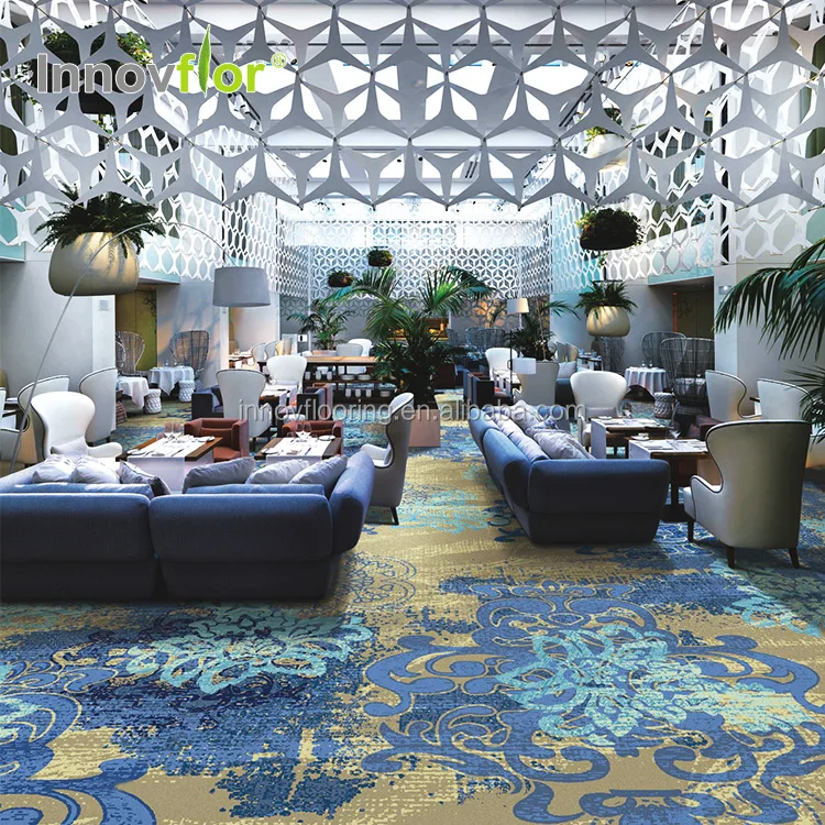 5 star hotel Custom design Commercial Banquet Hall  wall to wall Axminster Carpet